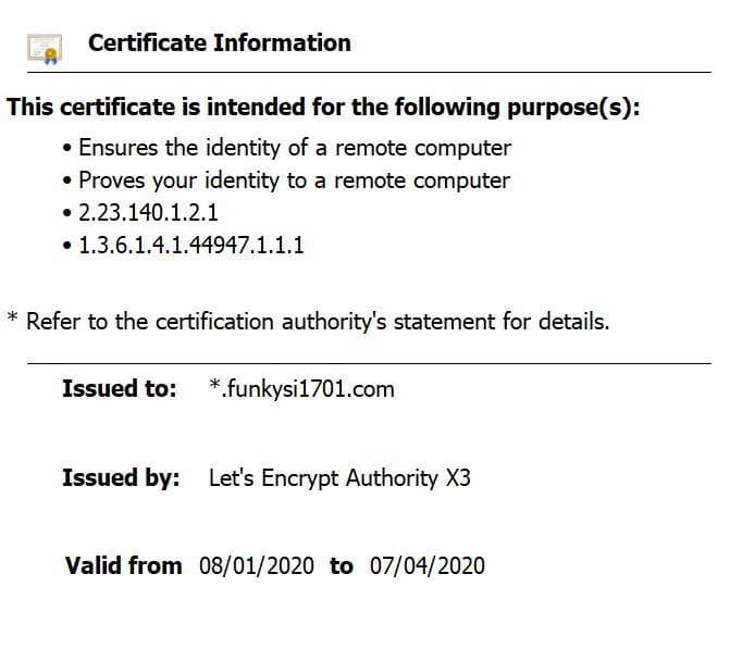 SSL Cert